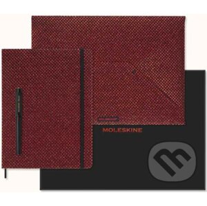 Moleskine - zberateľský set Shine červený v darčekovej krabici s diárom - Moleskine