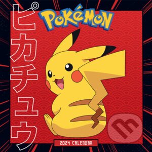 Oficiálny nástenný kalendár 2024 Pokémoni s plagátom - Pokemon
