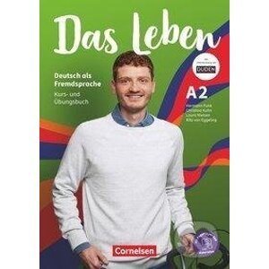 Das Leben A2: Gesamtband - Kurs- und Übungsbuch mit interaktiven Übungen auf scook.de - Christina Kuhn