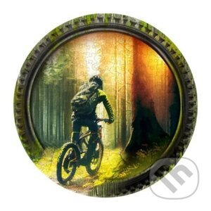 Biker v lese, dřevěné - Wooden City