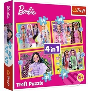 Puzzle Veselý svět Barbie 4v1 - Trefl
