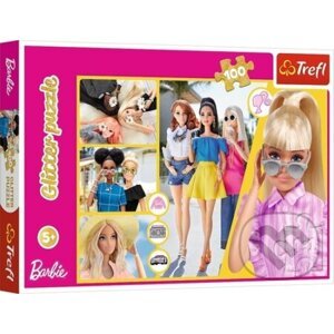 Třpytivé puzzle Barbie - Trefl