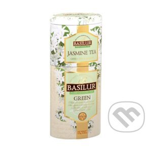 BASILUR 2v1 Jasmine & Green plech 50g & 75g - Bio - Racio