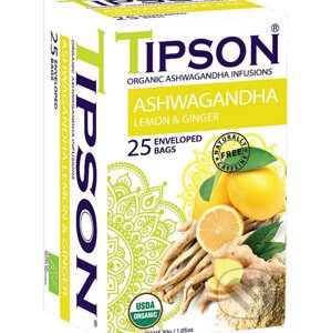 TIPSON BIO Ashwagandha Lemon & Ginger, 25x1,2g - Bio - Racio