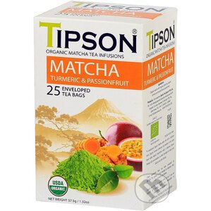 TIPSON BIO Matcha Turmeric & Passion Fruit 25x1,5g - Bio - Racio