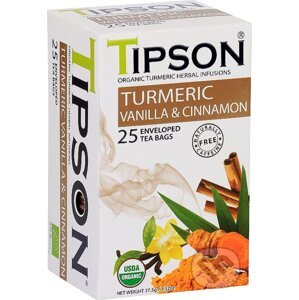 TIPSON BIO Turmeric & Vanilla Cinnamon 25x1,5g - Bio - Racio