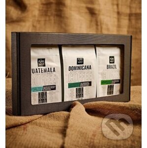 Darčekový set mletých odrodových káv: 3x 200g Guatemala, Dominicana, Brazil - Pure Way