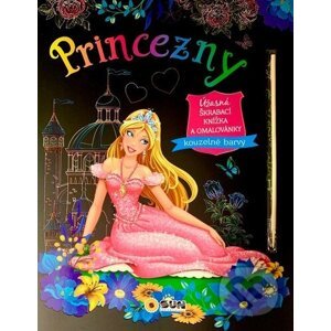 Princezny - Úžasná škrábací knižka a omalovánky - SUN