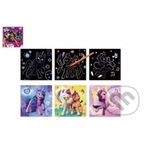 Škrabací obrázek barevný My little Pony 3ks - Bonaparte
