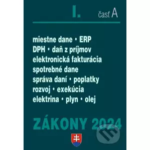 Zákony 2024 I/A - Daňové zákony - Poradca s.r.o.