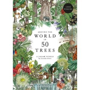 Around The World In 50 Trees Jigsaw - Jonathan Drori, Lucille Clerc (ilustrátor)