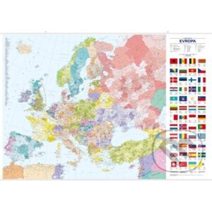 Evropa – nástěnná administrativní mapa - Kartografie Praha