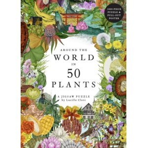 Around The World In 50 Plants - Jonathan Drori, Lucille Clerc (ilustrátor)