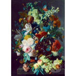 Jan Van Huysum - Still Life with Flowers and Fruit, 1715 - Bluebird