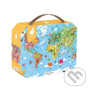 Mapa sveta v kufríku - Janod