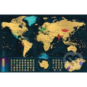 Stírací mapa světa - maďarská verze - Giftio