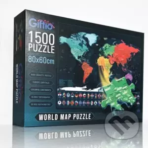 Puzzle mapa světa - Giftio