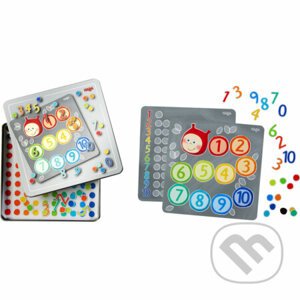 Magnetická hračka: Čísla v kovovej krabici - Haba