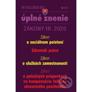 Aktualizácia III/2 2020 - Sociálne poistenie, Zákonník práce, Služby zamestnanosti - Poradca s.r.o.