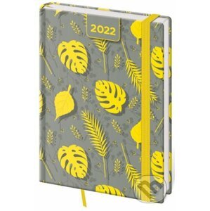 Diář 2022 Vario - Yellow s gumičkou, denní, A5 - Helma365