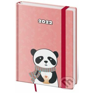 Diář 2022 Vario - Panda s gumičkou, týdenní, B6 - Helma365