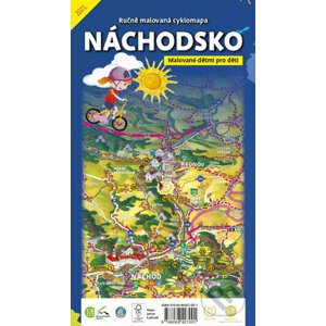 Ručně malovaná cyklomapa Náchodsko - Malované Mapy