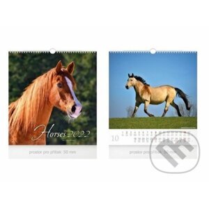 Horses 2022 - nástěnný kalendář malý - MFP