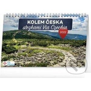 Kalendář 2022 stolní: Kolem Česka stezkami Via Czechia - Presco Group