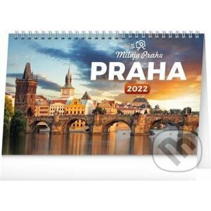 Stolní kalendář Praha 2022 – Miluju Prahu - Presco Group