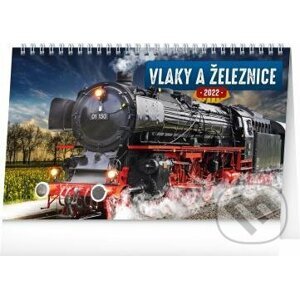 Stolní kalendář Vlaky a železnice 2022 - Presco Group
