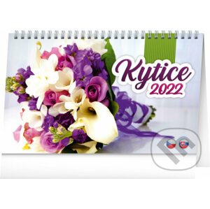 Stolní kalendář / stolový kalendár Kytice CZ/SK 2022 - Presco Group