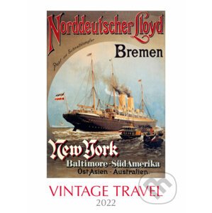 Nástenný kalendár Vintage travel 2022 - Spektrum grafik