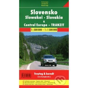 Slovensko, Central Europe - tranzit 1:500 000 1:1 500 000 - freytag&berndt