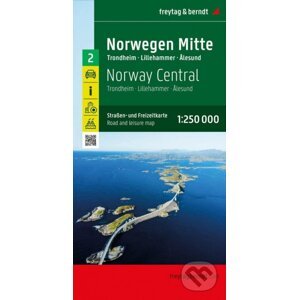 Norsko střed 1:250 000 / automapa - freytag&berndt