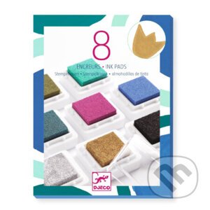 8 pečiatkových podušiek: ŠIK farby a čistiaca poduška - Djeco