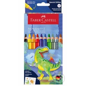 Dino Pastelky akvarelové Jumbo Grip 8+2 ks set - Faber-Castell