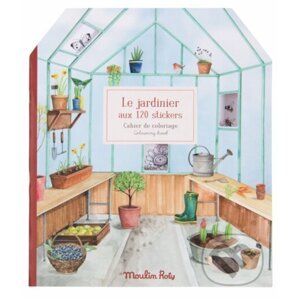 Zahradní knížka se samolepkami - Moulin Roty