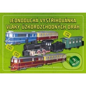 Jednoduchá vystřihovánka: vlaky úzkorozchodných drah - Zadražil Ivan