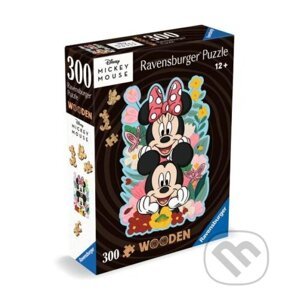 Dřevěné puzzle Disney: Mickey a Minnie - Ravensburger