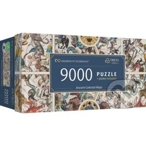 Trefl Puzzle 9000 UFT - Staroveké nebeské mapy - Trefl