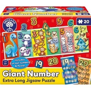 Obří čísla Velkorozměrné puzzle - Orchard Toys