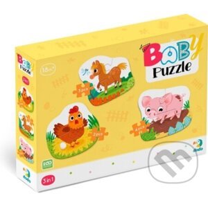 Baby puzzle Zvířátka z farmy 3v1 - Dodo