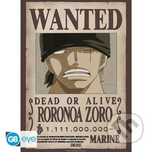 One Piece Plagát - Wanted Zoro