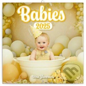 Poznámkový nástenný kalendár Babies 2025 - Věra Zlevorová