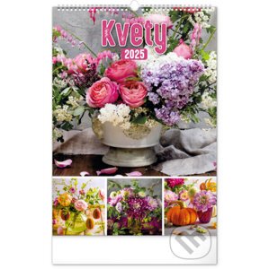 Nástenný kalendár Kvety 2025, 33 × 46 cm - Notique