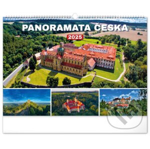 Nástenný kalendár Panorámy Česka 2025, 48 × 33 cm - Notique