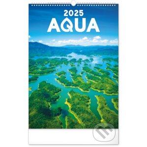 Nástenný kalendár Voda 2025, 33 × 46 cm - Notique