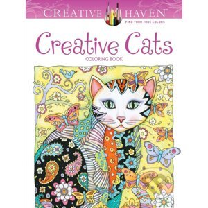 Creative Haven Creative Cats Coloring Book - Marjorie Sarnat