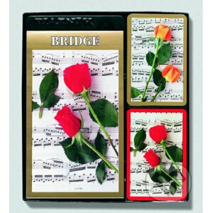 Bridžová sada Hudba a růže - Piatnik