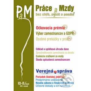 Práce a Mzdy č. 10-11 / 2021 - Očkovacia prémia - Poradca s.r.o.